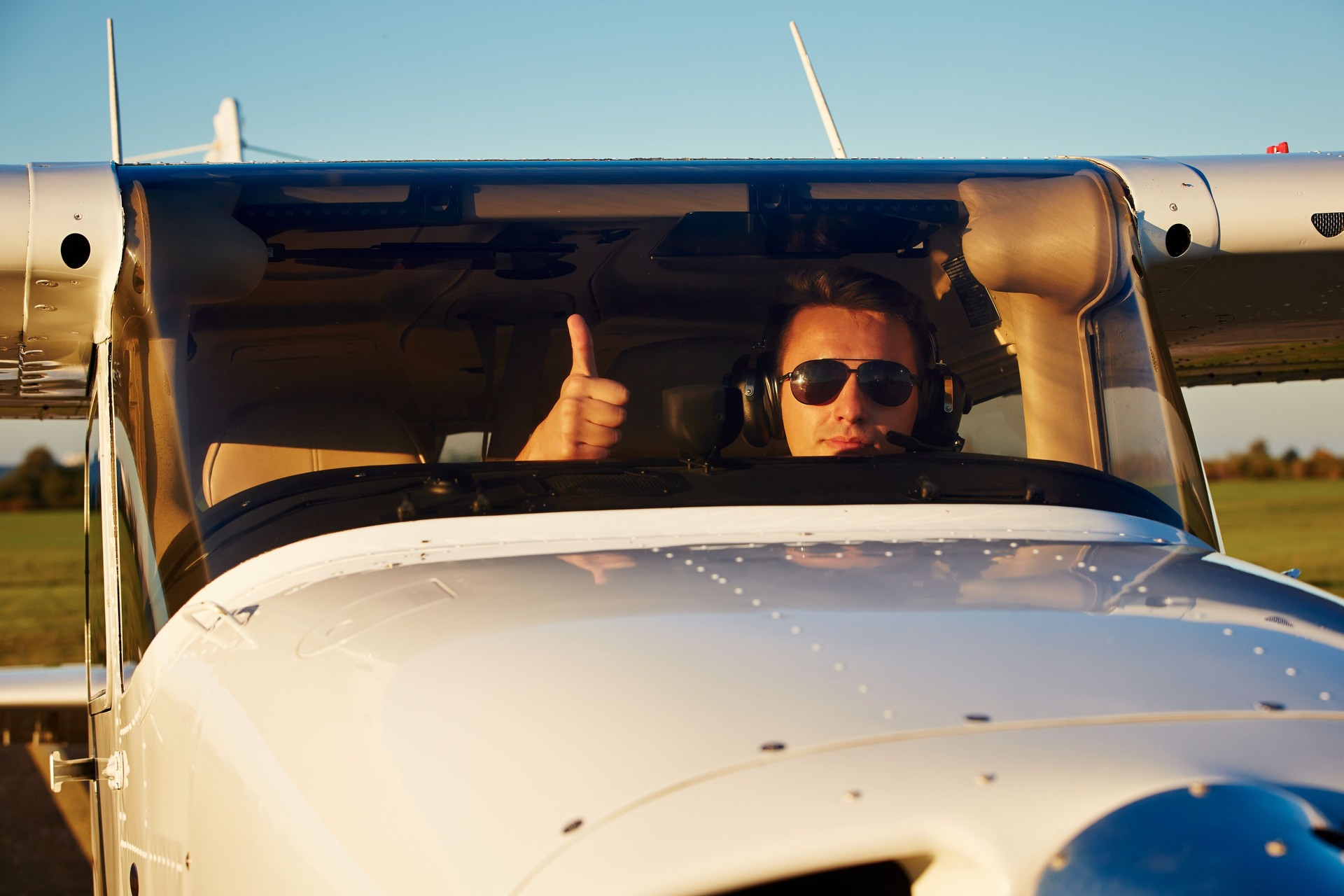 Young pilot